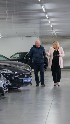 Customer in showroom